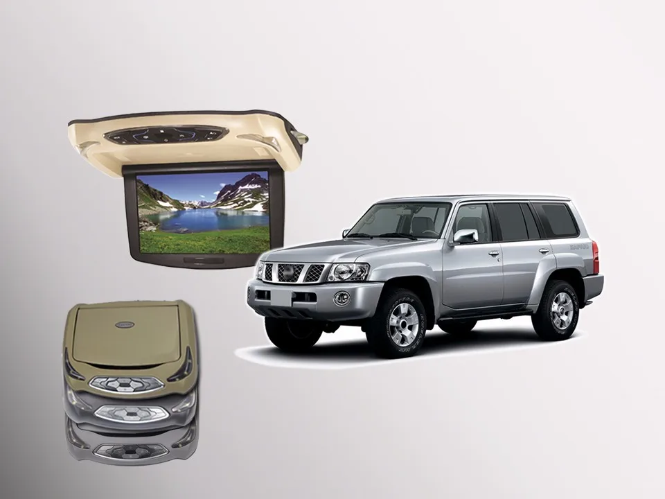 BigBigRoad для nissan patrol, Автомобильный светодиодный экран на крыше, Поддержка HDMI, USB, FM, ТВ-игр, ИК-пульт дистанционного управления, откидной DVD