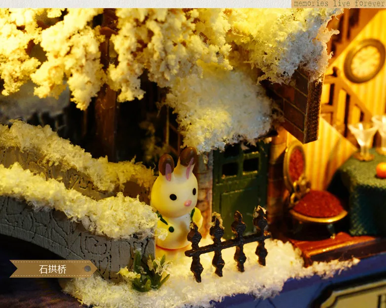 Кукольный домик Diy Миниатюрный 3D деревянная головоломка Миниатюрные Мебель дом