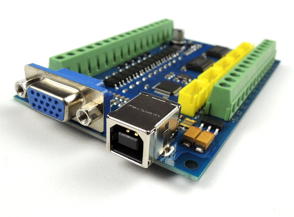 MACH3 USB CNC de 5 ejes 100 kHz suave paso a paso tarjeta de Control de movimiento de placa de adaptación + 4 unids TB6600 1 eje 4.5A controlador de Motor paso a paso de la Junta - 2