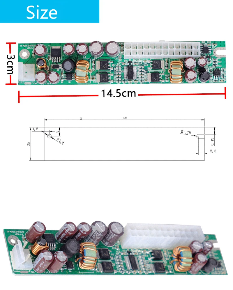 AC DC ATX пик PSU 12 в 60 Вт Pico ATX переключатель горного источника Электрический 24pin мини ITX DC к HTPC ATX PC источник питания для компьютера