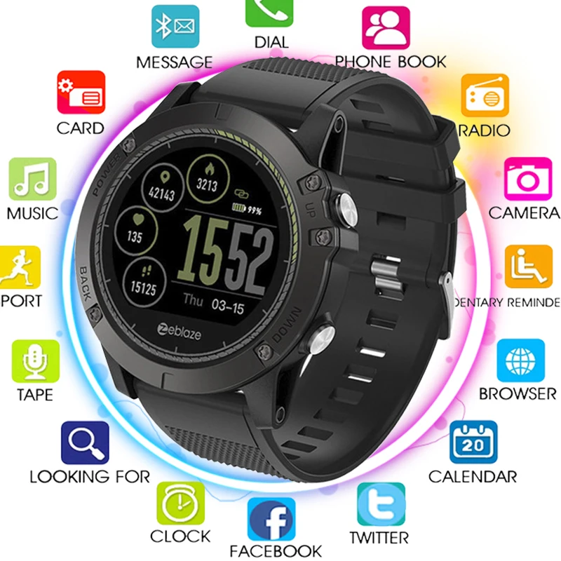 

VIBE3 Smartwatch Can Standby Working 33 month Burned Calory Smart Watch Call Reminder Morning Alarm For Ladies Smart Watch