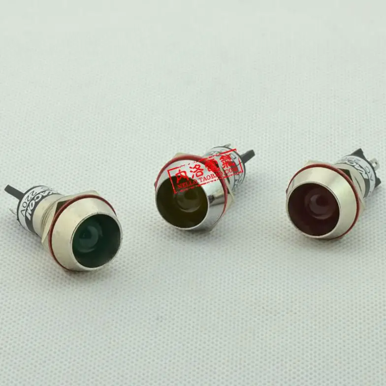 

[ SA ]Original ! South Korea Kaikun KACON 16mm copper shell indicator KL1624/22 * DC24V/AC220V--10PCS/LOT