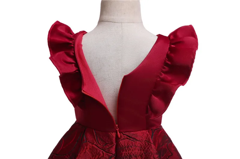 Female Wedding Dress Children's Girls Embroidered Evening Dresses Ball Dance Party Dress New Children's Summer Formal Clothing03