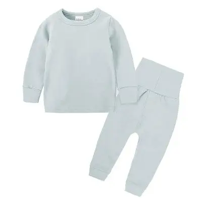 Весенне-осенние мягкие комплекты одежды для девочек Одежда для новорожденных Roupa/Одежда для детей от 0 до 6 лет комплект из 2 предметов в спортивном стиле, одежда для маленьких девочек - Цвет: Небесно-голубой