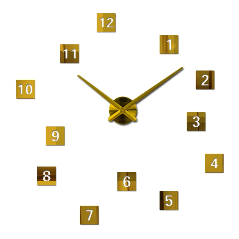Новые Настенные часы reloj де сравнению кварцевые Европа horloge дома гостиной 3d