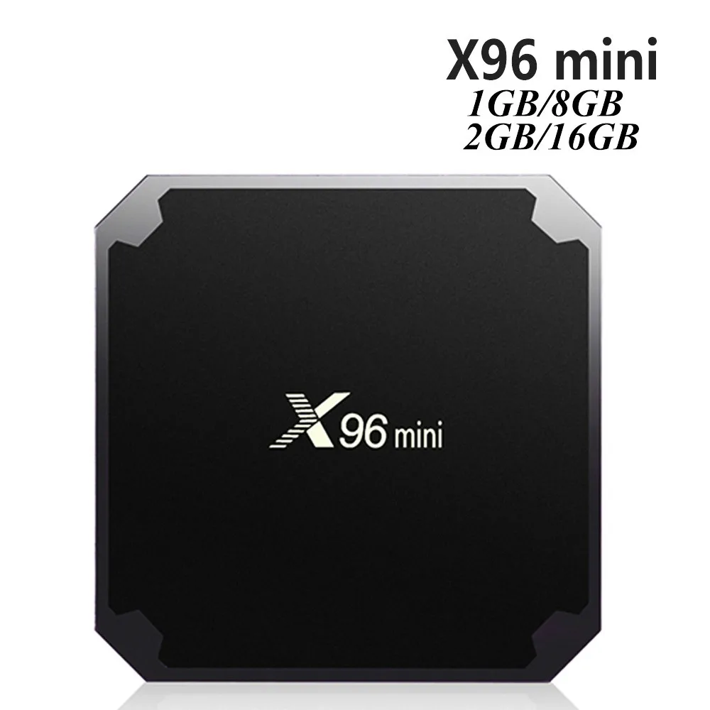 OLOEY X96 mini 10 шт./лот Android 7 1 Smart TV BOX X96mini 2 Гб 16 четырехъядерный процессор Amlogic S905W WiFi