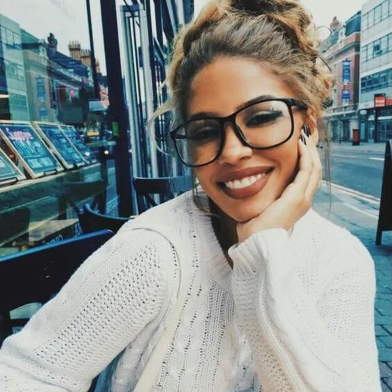 

2019 Fashion Square Eyeglasses frame Optical Glasses Frame Spectacle Transparent clear Lens Retro Myopia Nerd Eye Glasses