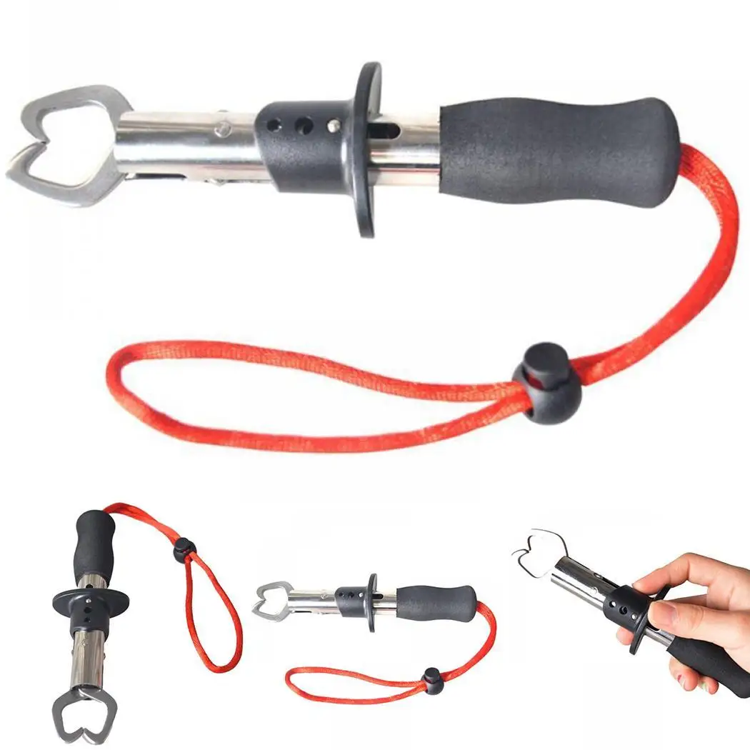 

Clip Lip Fish Stainless Grip Grabber Trigger Tool Fish Gripper Grab Clamp Box Outdoor Steel 304 Plier Lock Fishing Tackle