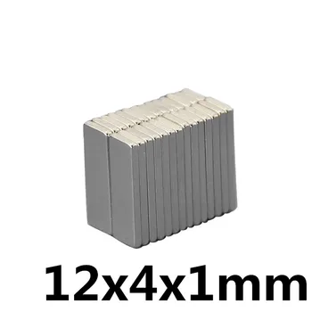

20pcs 12 x 4 x 1 mm N35 Super Strong Small 12*4*1mm Neodymium Magnets Rare Earth Powerful Magnet