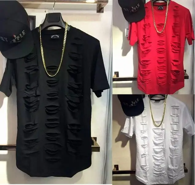 playeras con agujeros hombre