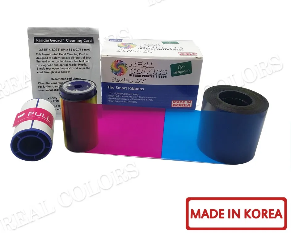 5Pieces Compatib DATACARD 534000 002 YMCKT 250 Prints Color Ribbon Made