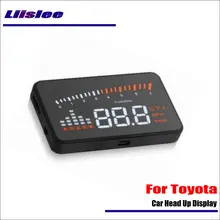 Liislee для Toyota Camry/Prius автомобиля OBD2 Предупреждение головой вверх Дисплей САФТ вождения Экран проектор отражающий лобовое стекло