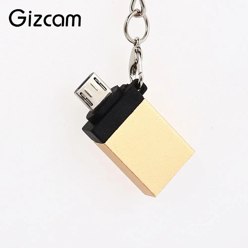 

OTG Adapter Aluminum Alloy Professional Charging Micro USB Adapter OTG Keyboards Micro USB Converter for Samsung with Keychain