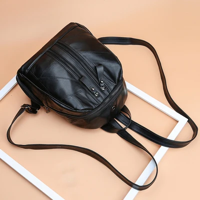 Женский школьный рюкзак mochila кожаный высокого качества для девочек подростков