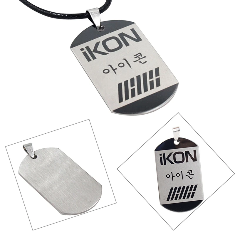 

Kpop Hot Students Surrounding The Star Jewelry Wholesale Popular Korean Star Necklace IKON Logo K-pop Accessories