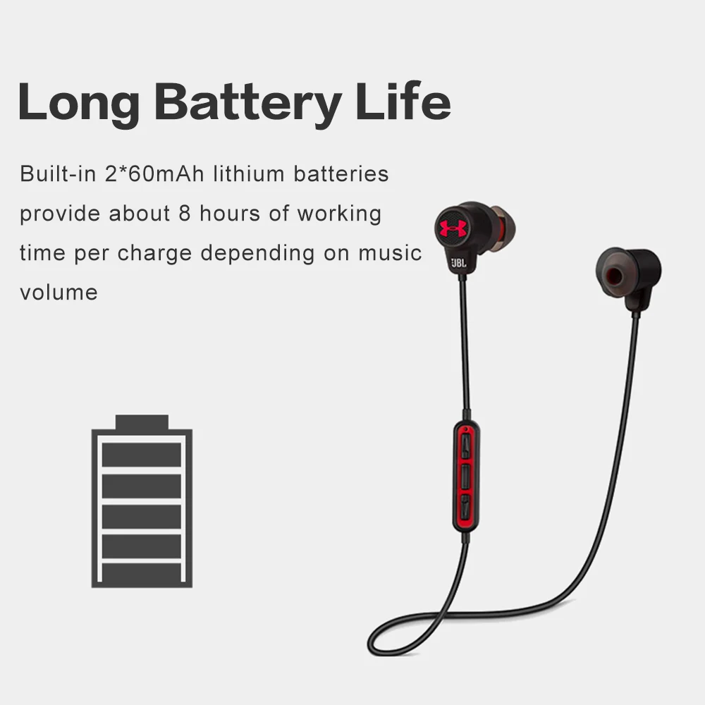 JBL Wireless Bluetooth Headphones UA1 5 Music Earphones Sport Headset Hands free with Mic for iOS Android Smart Phone Hands free