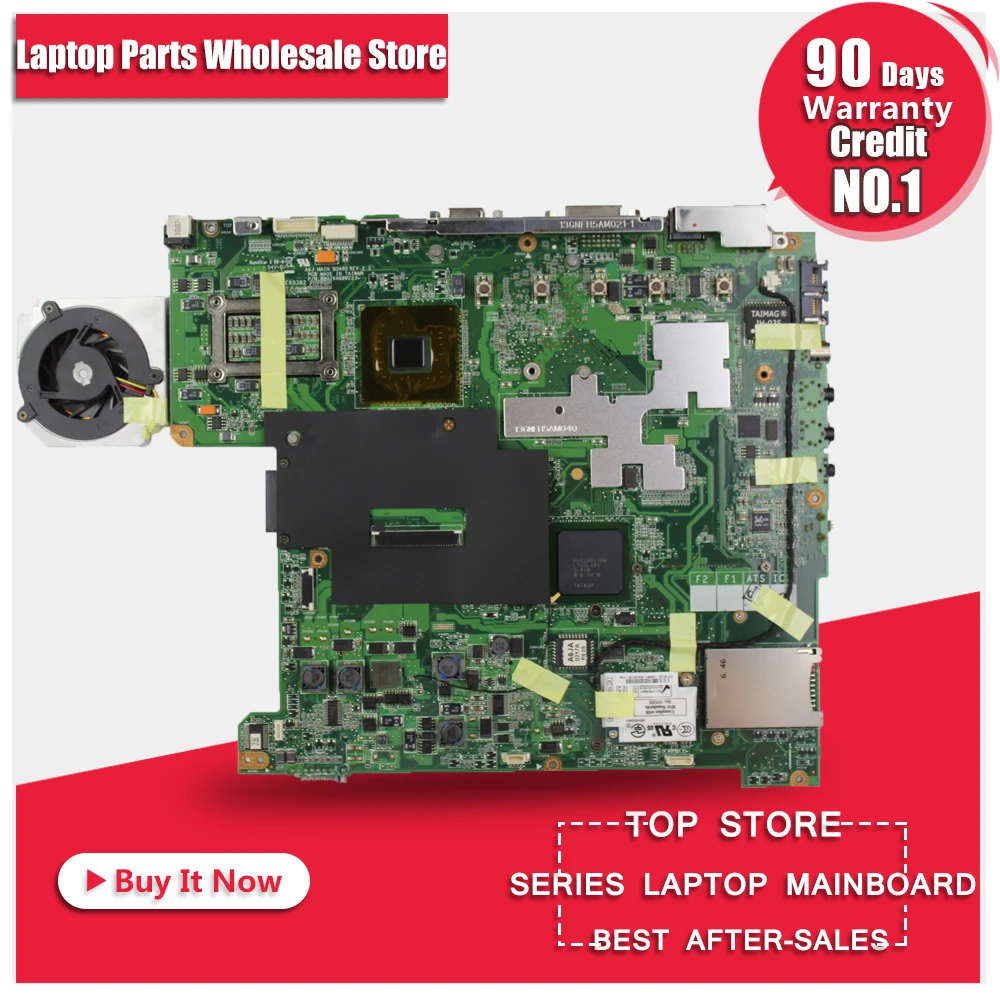

send fan A6JA Mainboard For ASUS A6J A6JA A6JC A6JM Z92J Laptop Motherboard 100% Tested Free Shipping