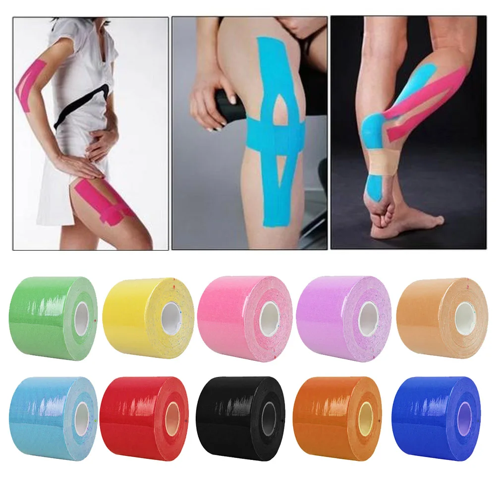 Swimming Kinesiology Tape Roll Cotton Elastic Adhesive Muscle Sports Tape Bandage Physio Strain Injury Support B2C Shop