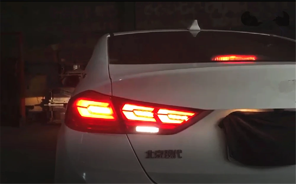 Автомобильный мигающий 1 пара задний светильник светодиодный светильник s стояночный задний светильник s светодиодный задний светильник чехол для hyundai Elantra автомобильный Стайлинг