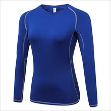 2017 Yoga Gym Tights Women’s Long Sleeves Shirts Tops Dry Quick Running Breathable Sportwear Fitness Clothes Ladys Tops