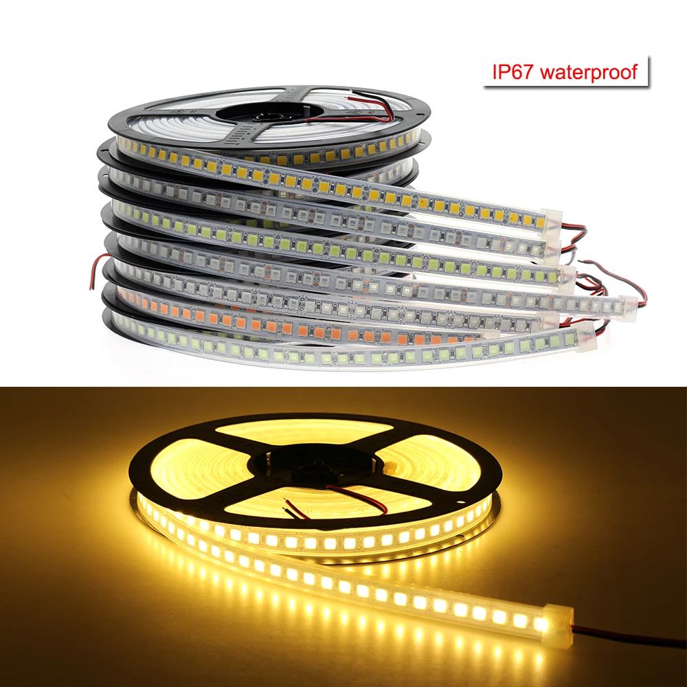 30cm Vehicle Yellow Flexible LED Strip Lights 18pcs 5050 SMD Waterproof IP-65