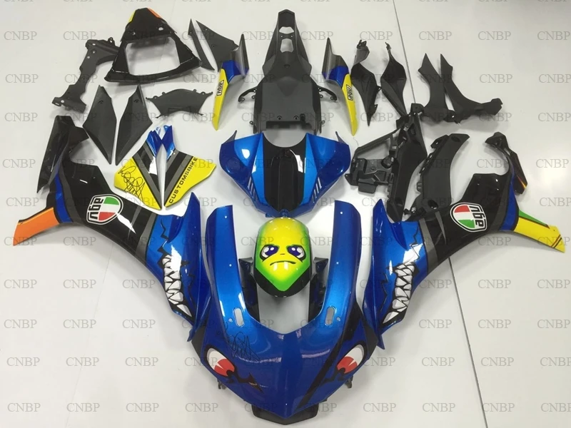 YZF R1 2015 2017 кузов 17 мотоцикл обтекатель YZFR1 синий черный Акула