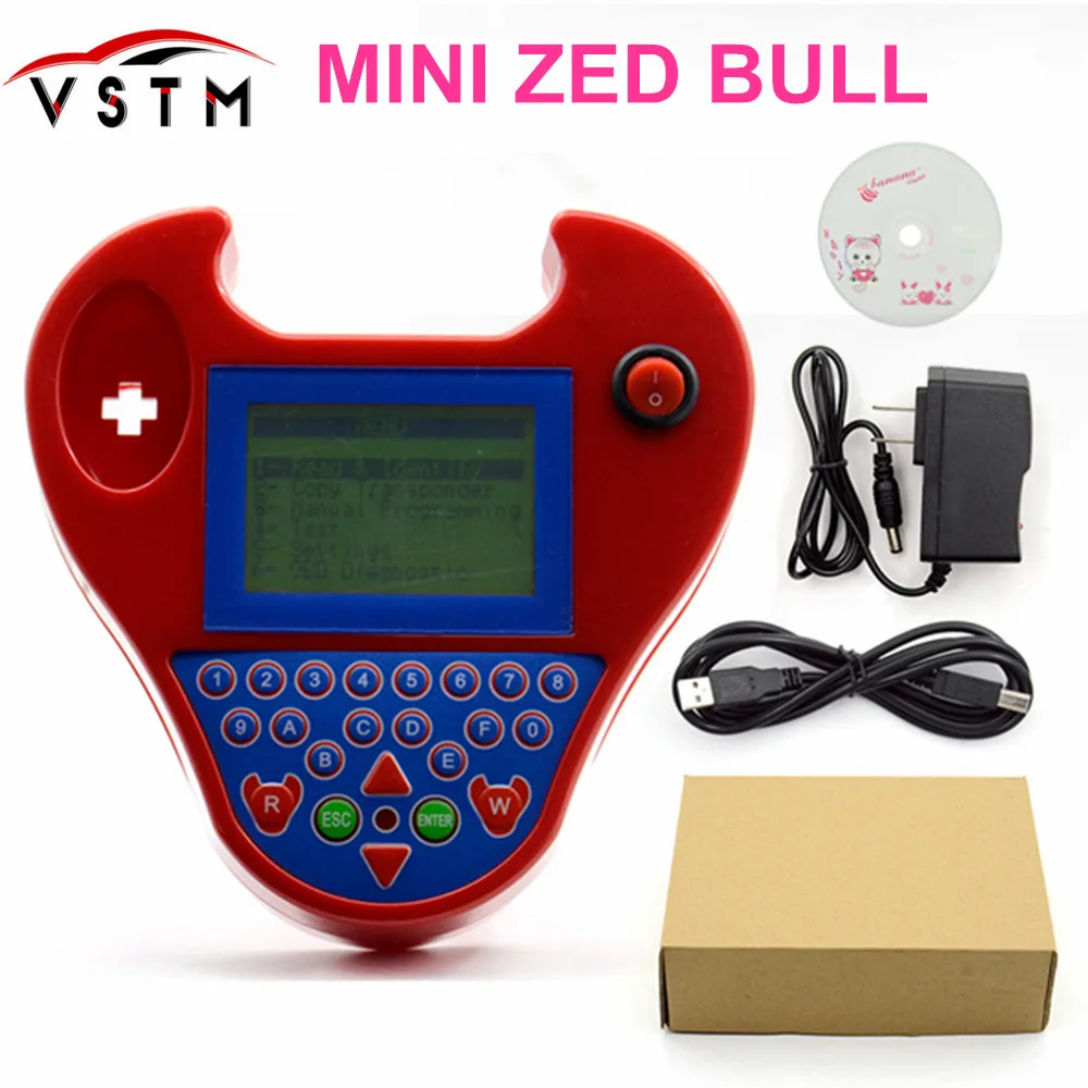 

2018 Newest Super Smart MINI Zed Bull Auto Key Programmer Small Red Zed-Bull Transponder Key MINI ZEDBULL Multi-Language