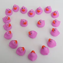 20 pcs Small Baby Kids Squeaky lilac Rubber Ducks Bath Toys Bathe Room Water Fun Game Playing  Boys Girls Toys for Children