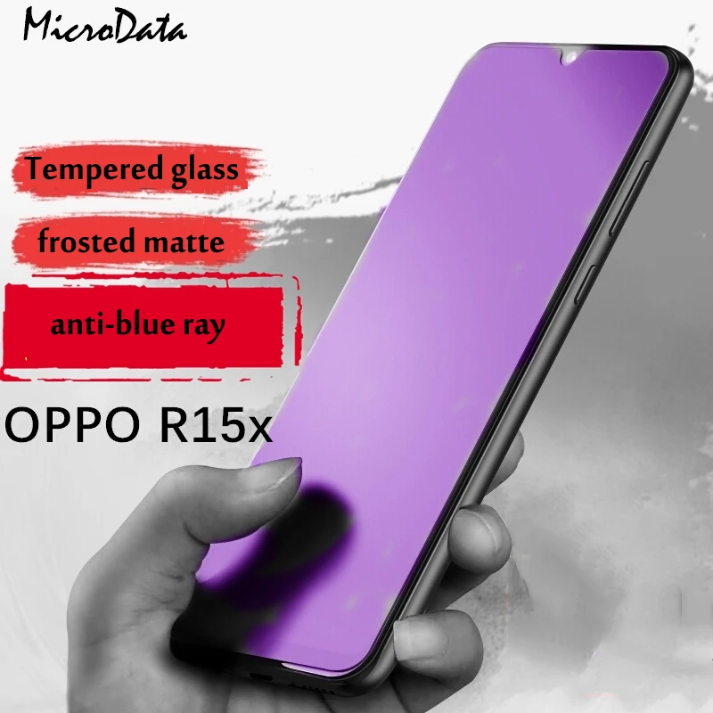 

Anti Blue Purple Light Tempered Glass For OPPO F7 F9 R17 R15 Pro Matte Frosted Screen Protector For OPPO R15X R17 Pro High Clear