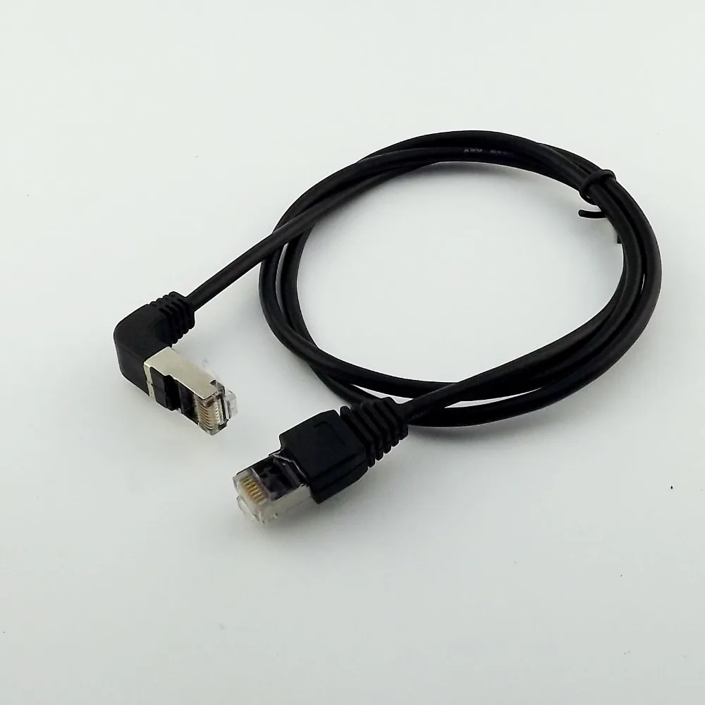Удлинительный сетевой кабель RJ45 Male 1 шт. угловой к Ethernet LAN 3 фута |