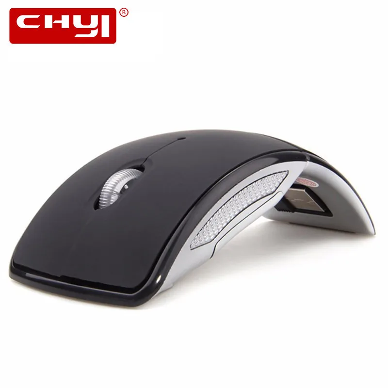 

CHYI 2.4 Ghz Wireless Mouse Foldable 1600 DPI Folding Optical Arc Slim Mice USB Ultra Thin Computer Mause For Microsoft Laptop