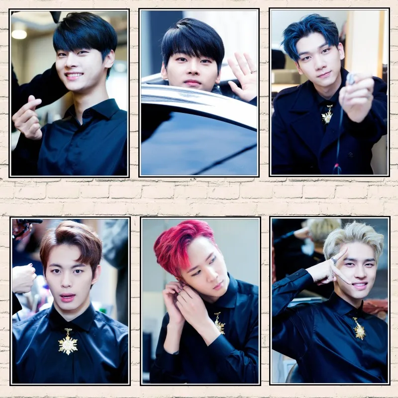 Плакат VIXX с прозрачным изображением бумажный плакат белым покрытием настенные