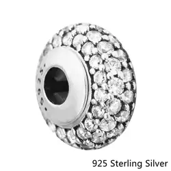 CKK бусины с небольшим отверстием сущность талисманы 925 пробы серебряные ювелирные изделия баланс Мода для женщин подходит Pandora Браслеты