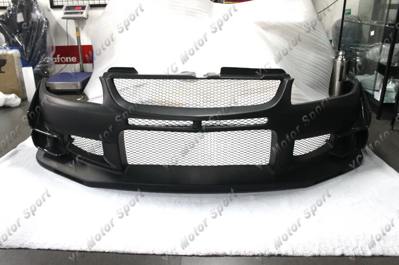 2pcs JDM Rear Bumper Spat Extension add on For Evolution Evolution EVO 9 FRP kit