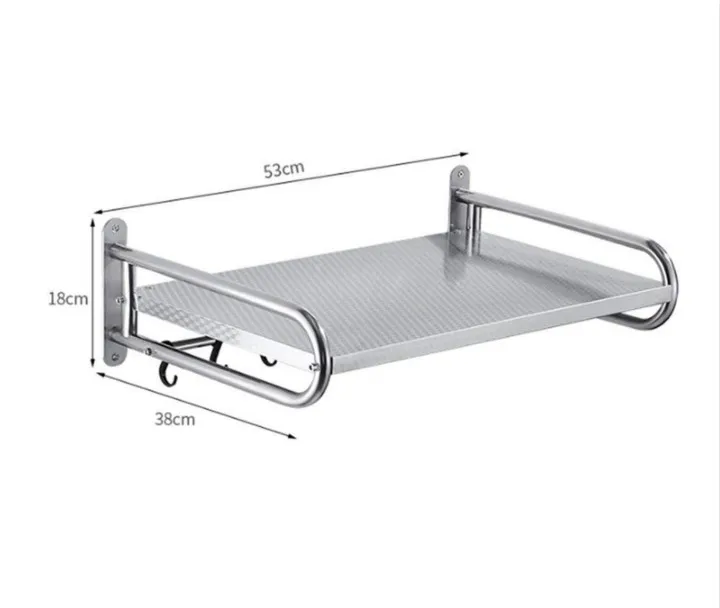 Kitchen Shelf Stainless Steel Microwave Shelf Wall-mounted Oven Shelf Kitchen supplies Storage Rack and Holder