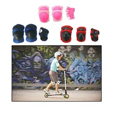 Комплект из 6 предметов велосипед скейтборд Скейтер для фигурного катания на коньках утолщенный наколенник защитный коврик протектор
