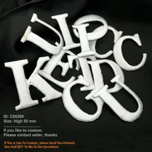 26 Английских Букв вышитые патчи продвижение железа на Parch экологически чистые ручной работы 3D аппликация для одежды Заказная заплата