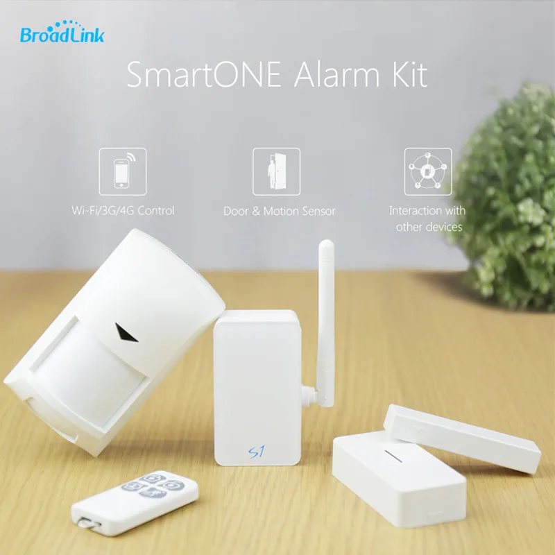 

Broadlink S1 S1C SmartOne Alarm&Security Kit Motion Door Sensor For Smart Home Automation System IOS Android WiFi Remote Control
