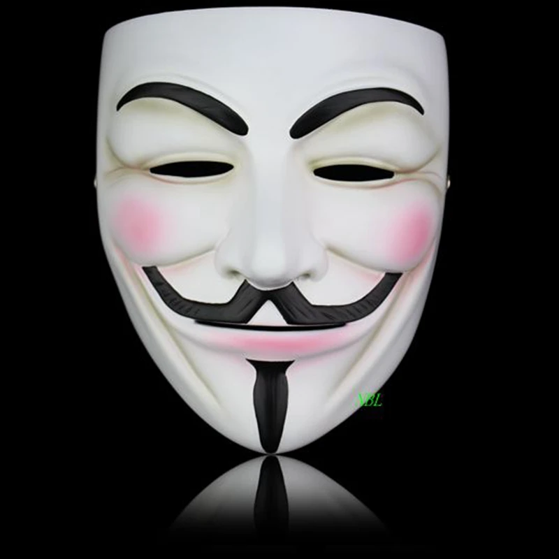 Маскарад на Хэллоуин V для вендетты маска полное лицо фильм Guy Fawkes тема анонимы смолы маски вечерние реквизит костюм взрослый размер