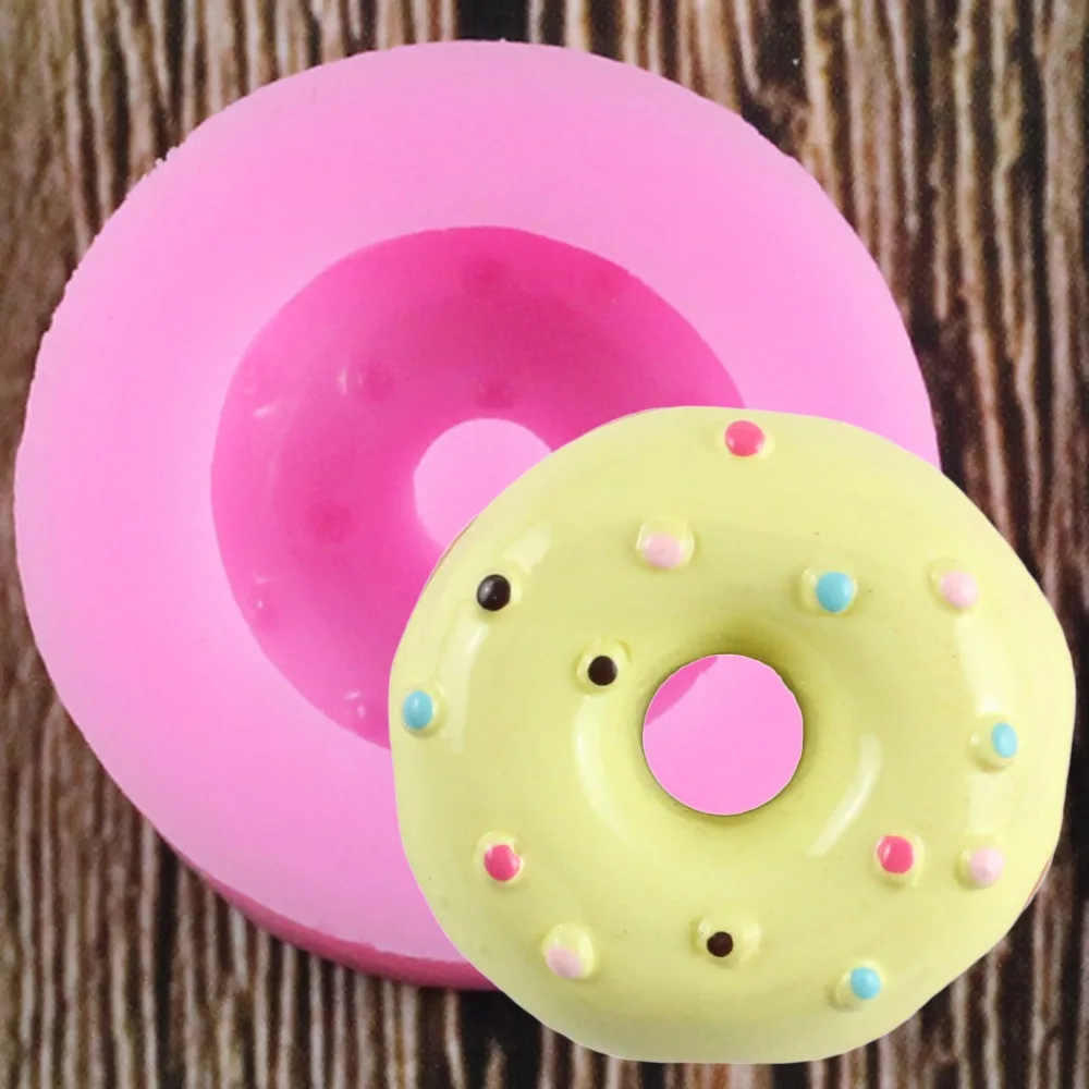 Happy Birthday circular Cupcake Topper Silicone Fondant Sugarcraft Mould 