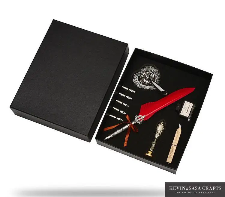 caixa com 5 nib presente de casamento caneta