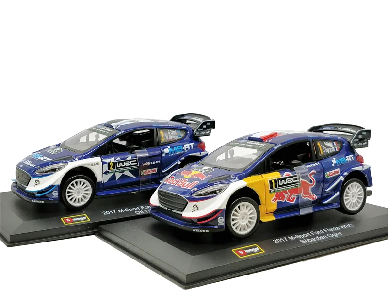 Bburago 1:32 Redbull M-Sport Ford Fiesta WRC литая модель автомобиля Миниатюрный гоночный автомобиль