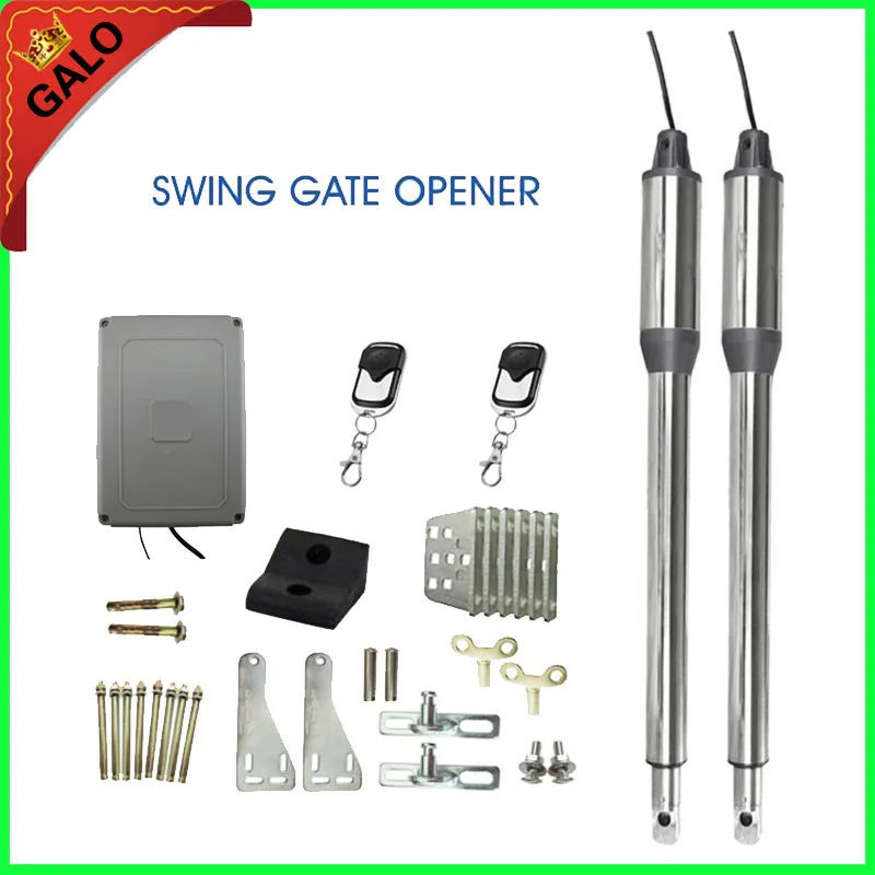 

Galo Access AC 110/220V Automatic Swing Gate Opener with two pairs of swings Gate Motors Kit