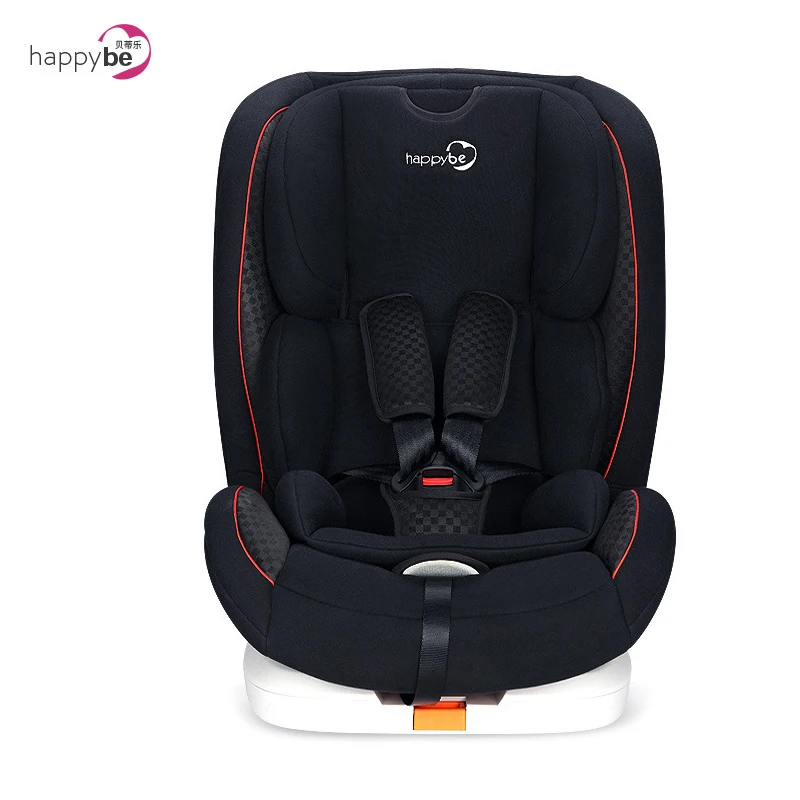Happybe детские безопасные сиденья 9 месяцев 0-3-4-12 лет дети могут лежать в автокреслах детские автокресла - Цвет: BLACK