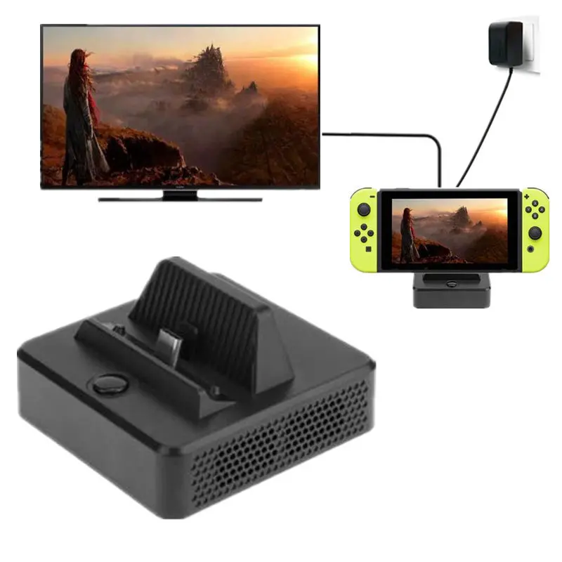 

Nintend Switch Console Video Converter Portable Mini HDMI TV Replacement Dock Charging Station Charger for NS Nintendos Switch
