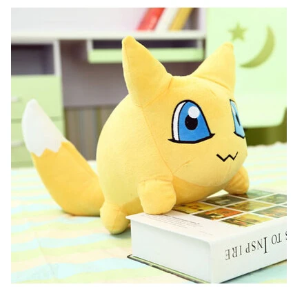 

40 cm long bag mail digital baby digital tyrannosaurus Digimon Adventure small fox animal puppets plush toys