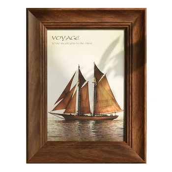 

Hot Selling Newest Wall-mounted Retro Living Room Creative Combination Photo Frame Set Up Vertical Decoration Accessories