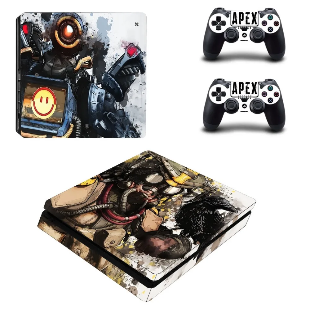 PS4 Slim sticker s Skin Apex legends наклейка для sony Playstation 4 Slim PS 4 Slim консоль и контроллер Skins Vinilo Pegatinas