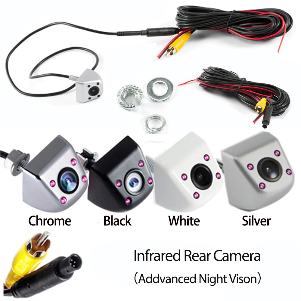 SINOVCLE Автомобильная камера заднего вида, инфракрасная камера заднего вида, улучшенное ночное видение для парковки, монитор, водонепроницаемая CCD HD видео