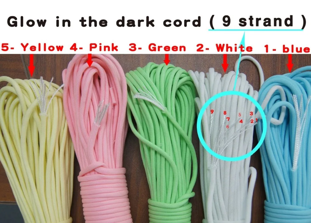 glow in dark paracord